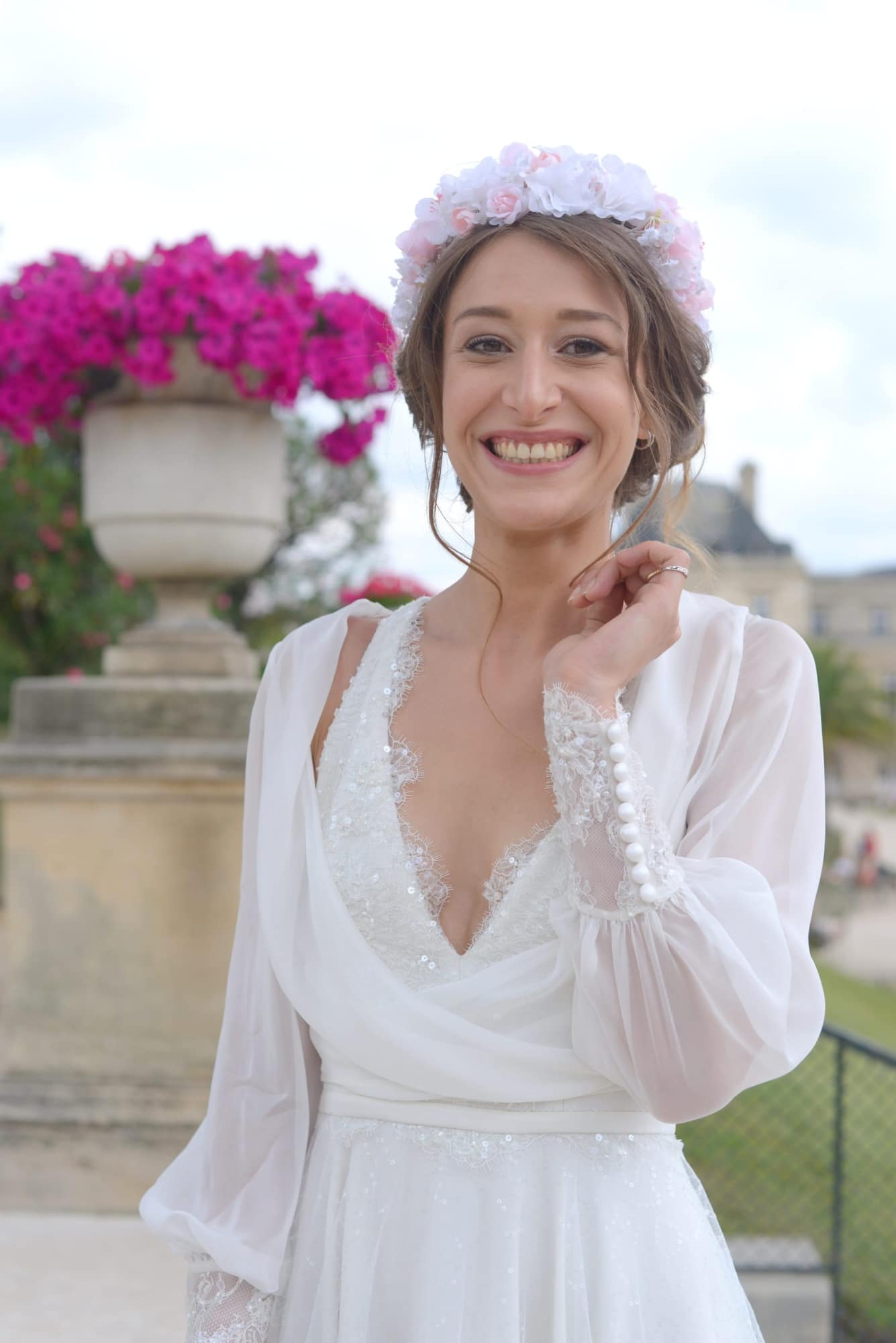 robe de mariee brodee couronne de mariage brodee