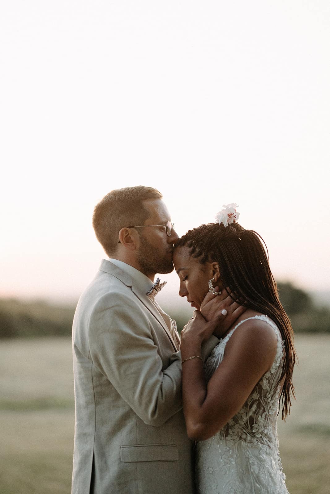 mariage champetre photo de couple