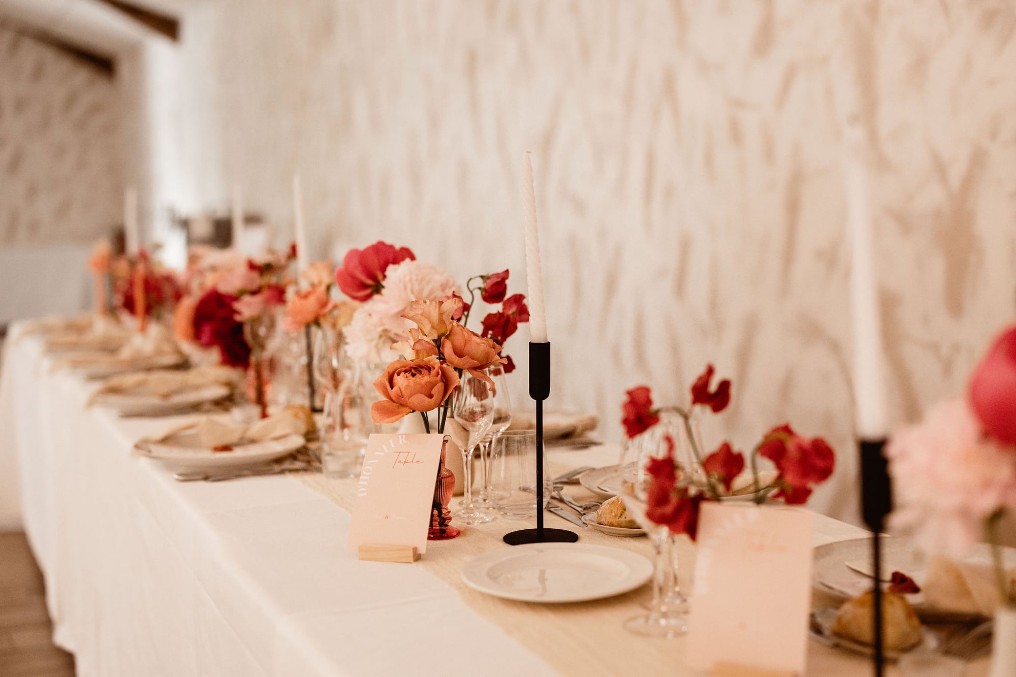 centre de table fleuris mariage elegant