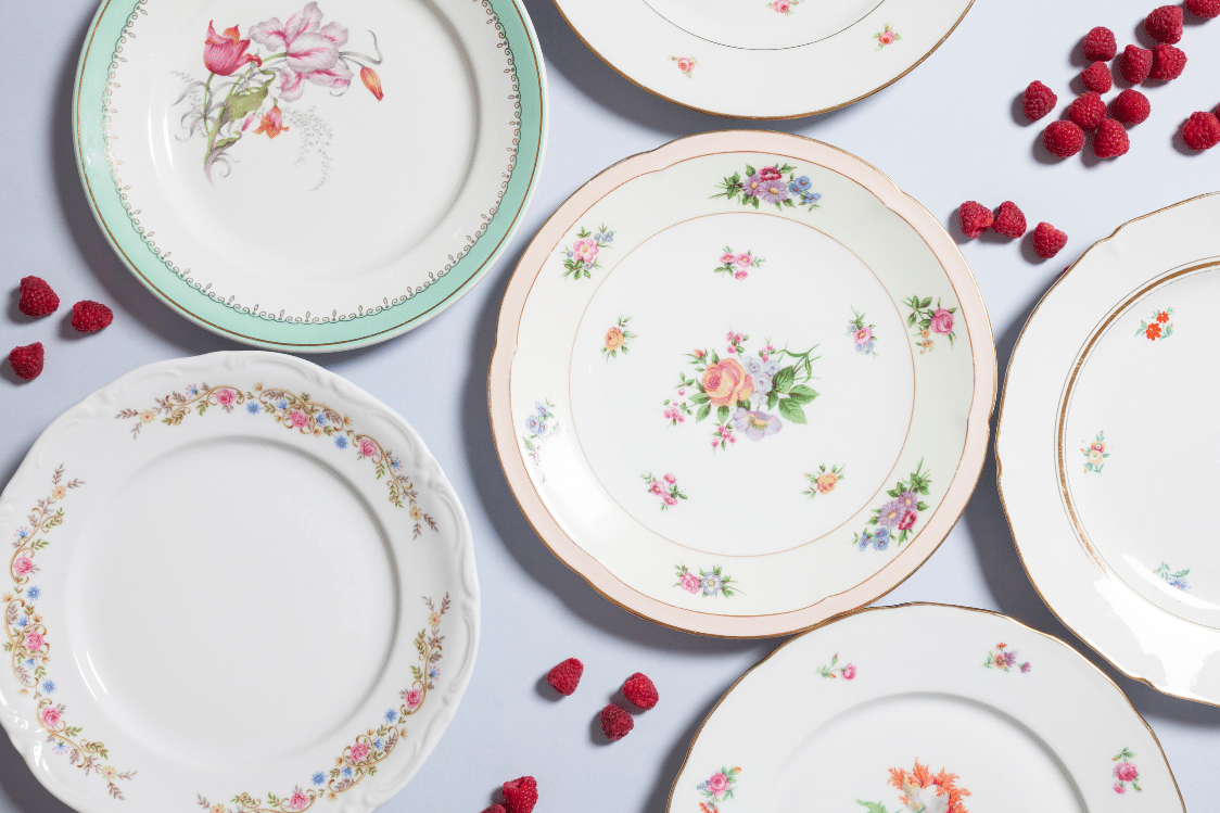 vaisselle vintage pour mariage nantes