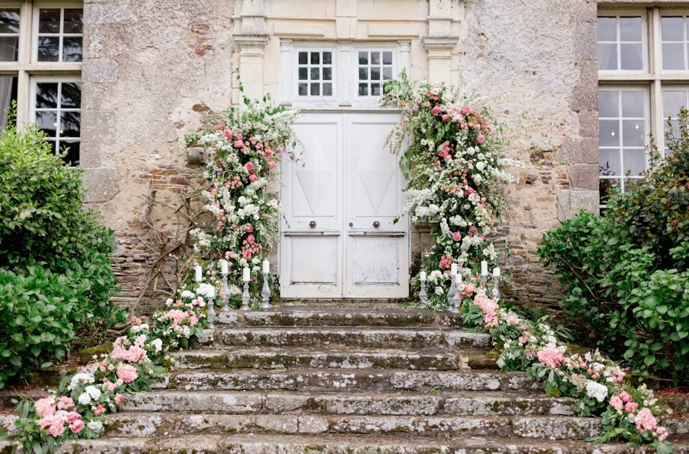 vegetalisation porche reception mariage petite fleur nantes