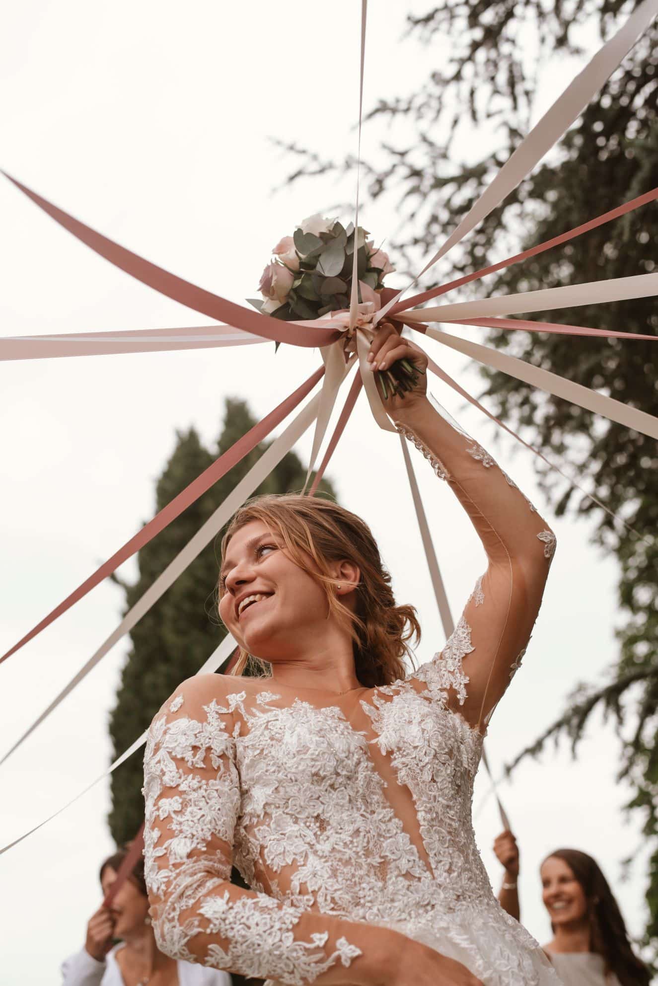 ronde rubans fleurs mariage angers