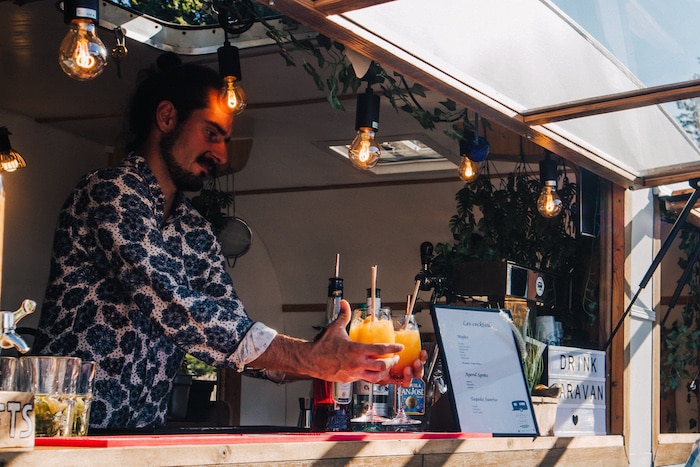 caravane bar a cocktails mobile mariage