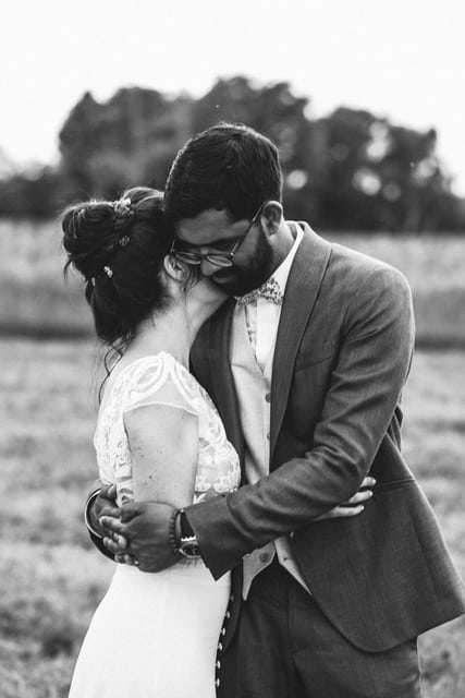 seance couple mariage noir et blanc