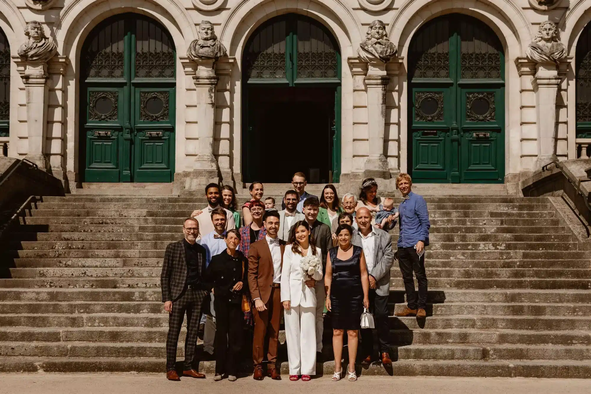 idee de photo de groupe mariage elegant