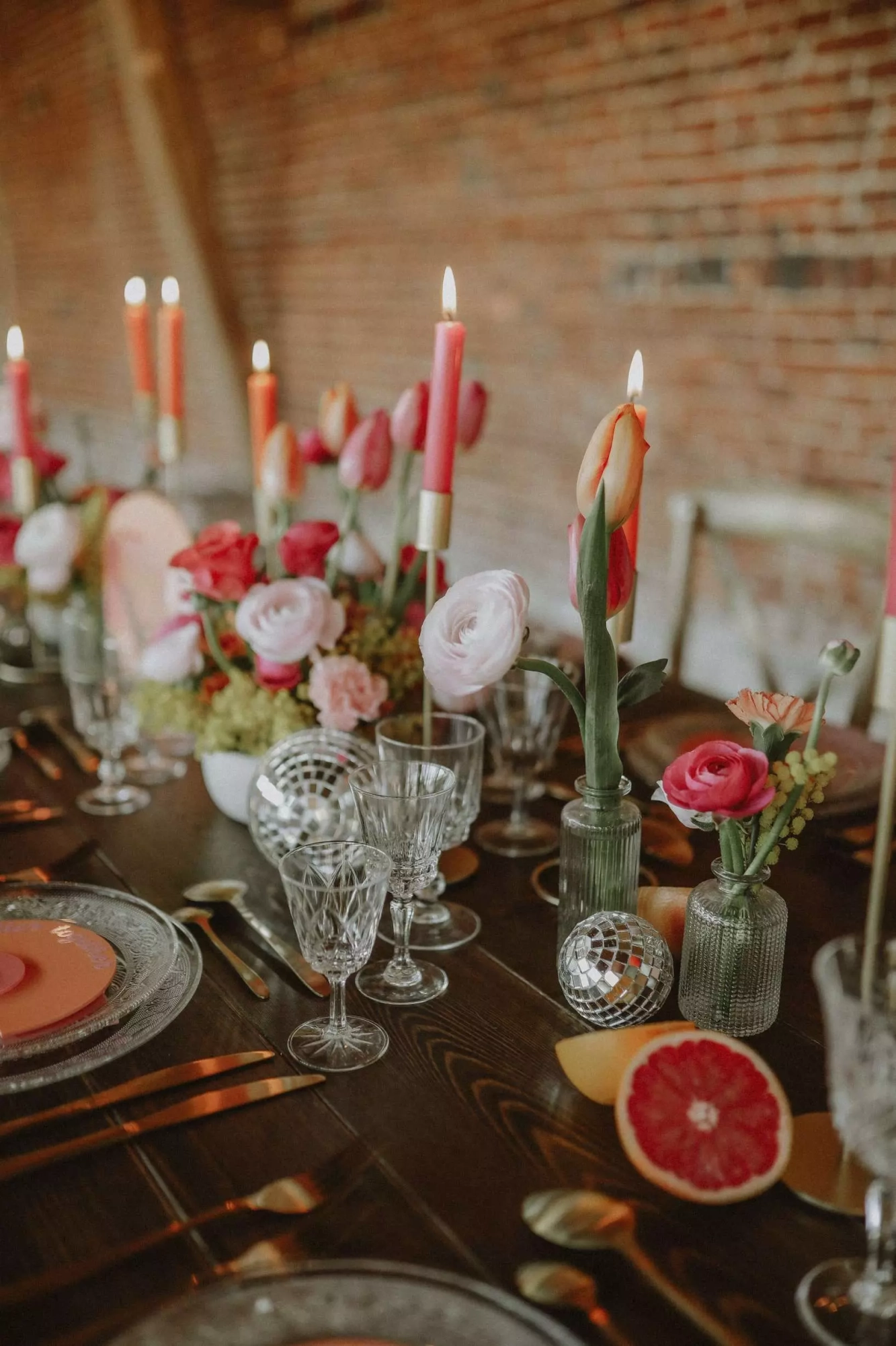 table mariage hiver boho groovy coloré