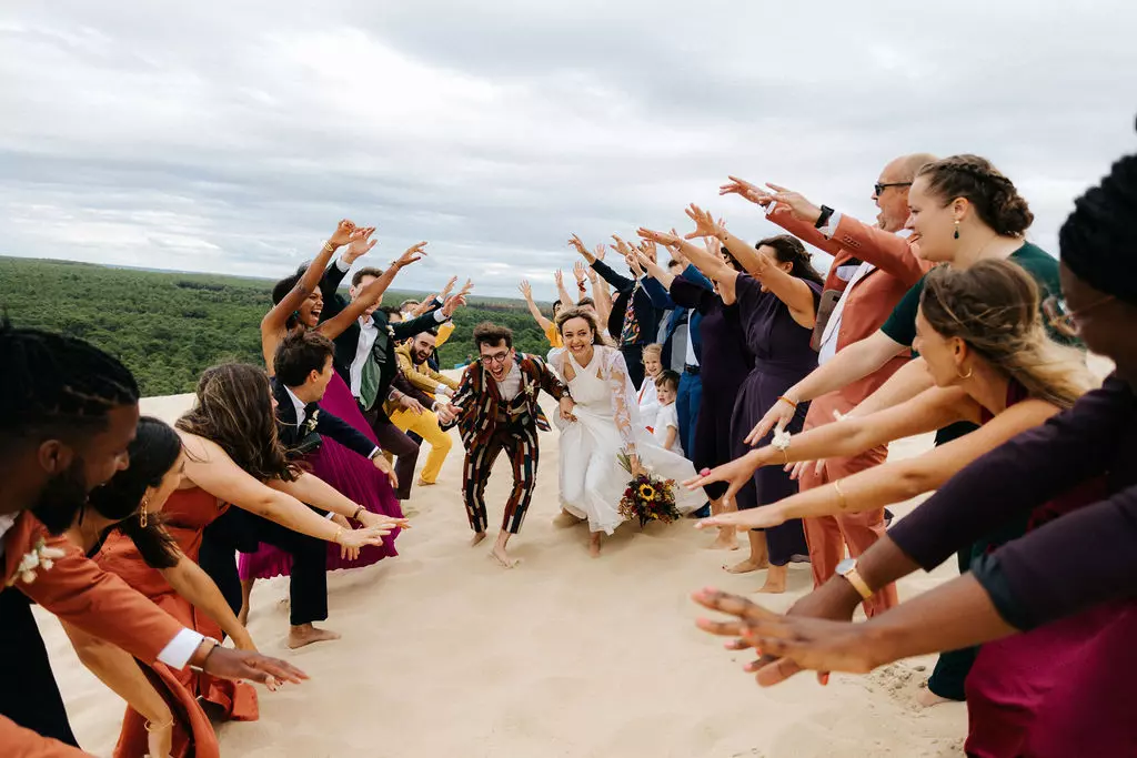 idee photo groupe mariage originale arcachon pyla