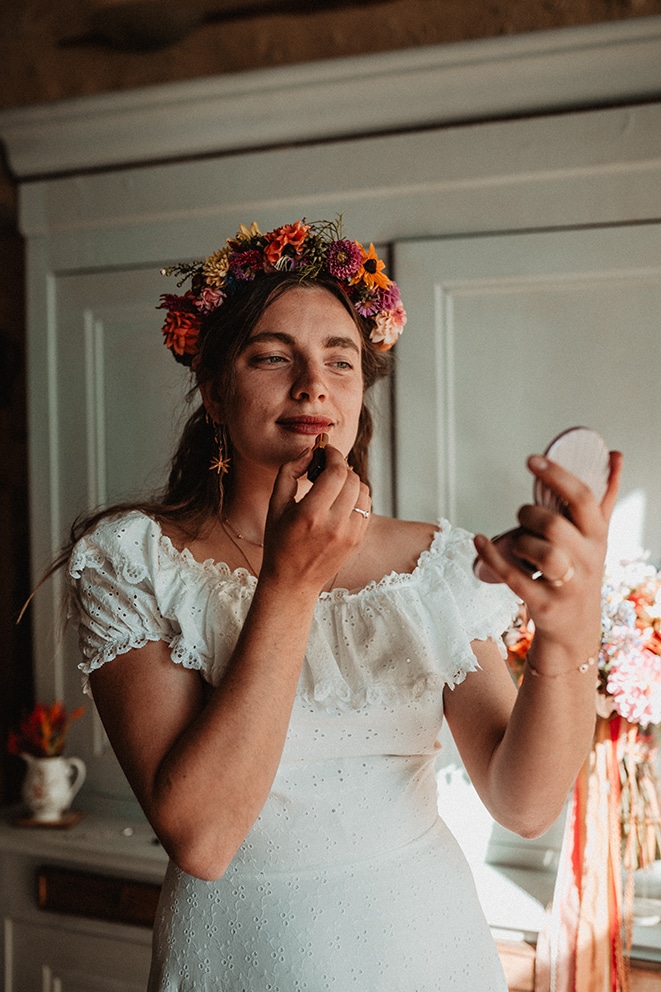 couronne de fleurs mariee sarthe