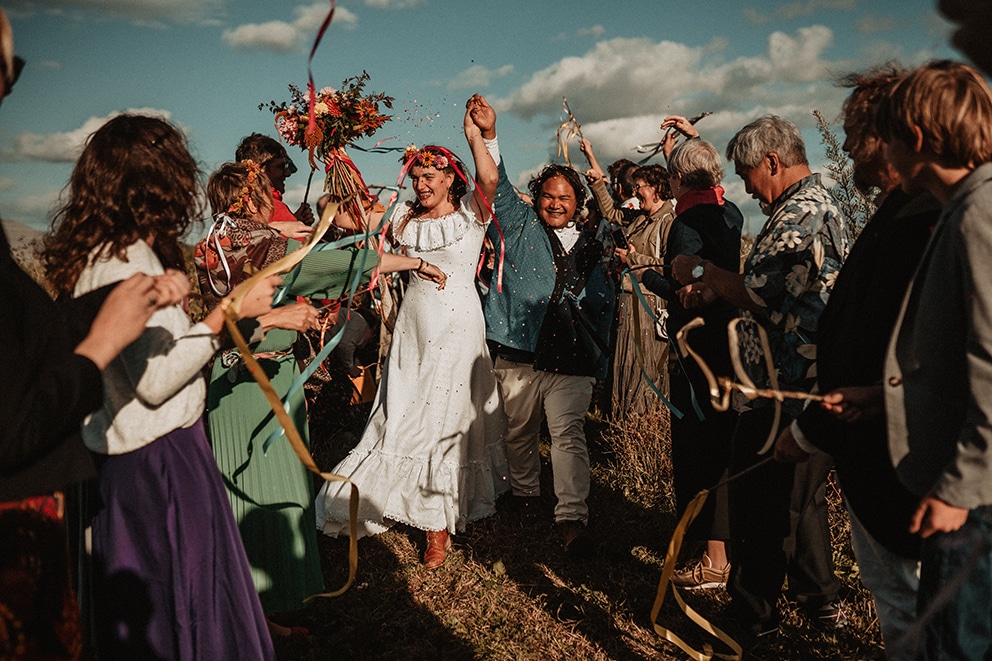 rubans sortie ceremonie laique paienne mariage sarthe