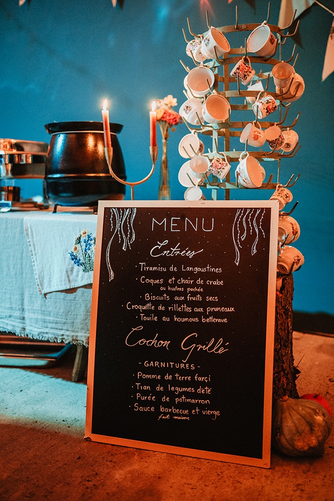 menu tableau mariage sarthe