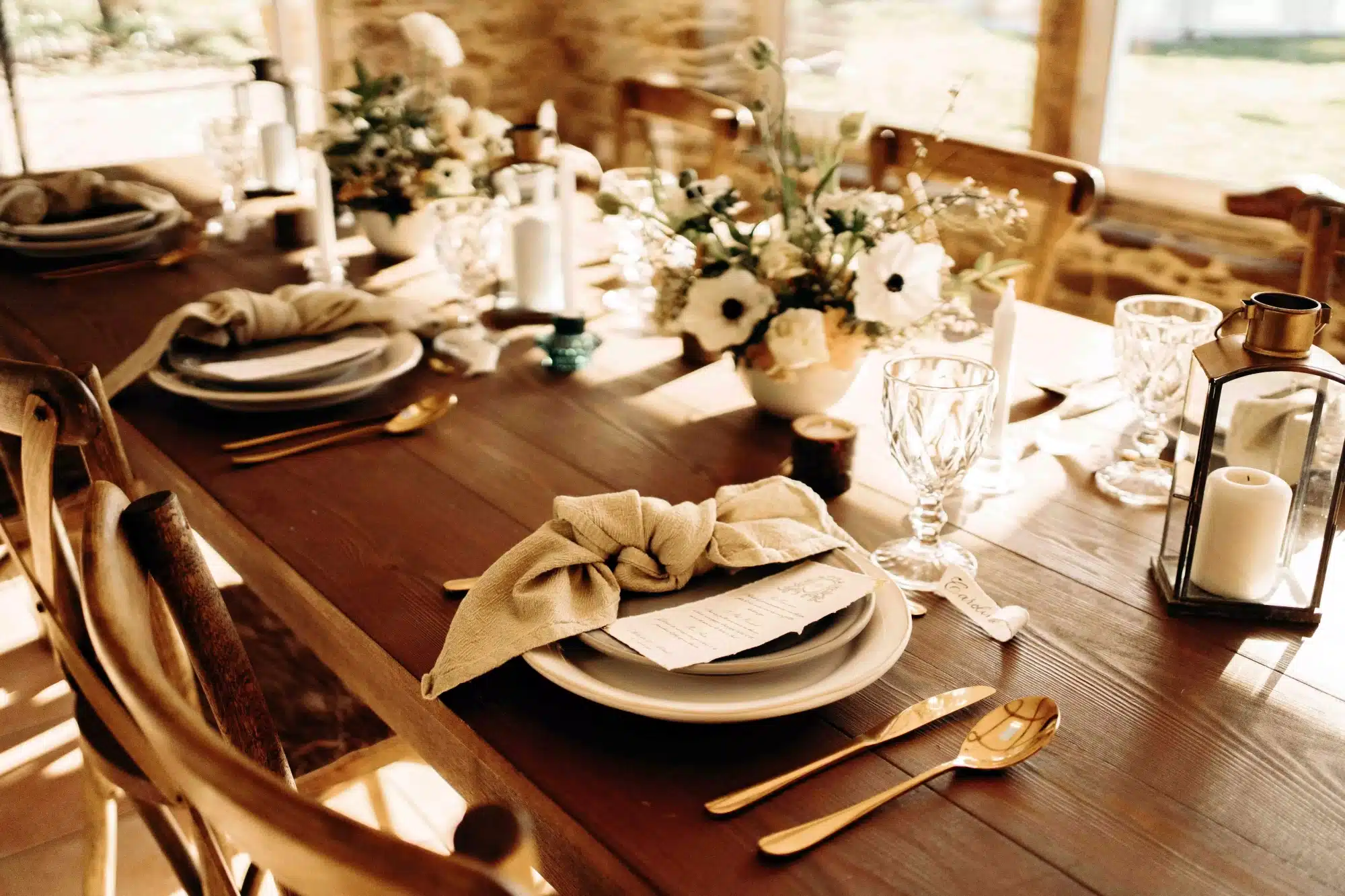 location decoration de table mariage hiver