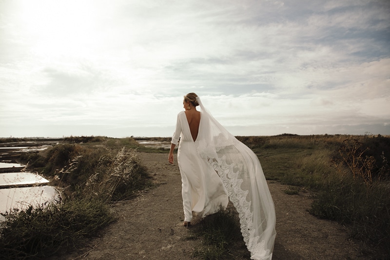 bride mariage robe dos nu photographe la baule nantes laura leclair delord