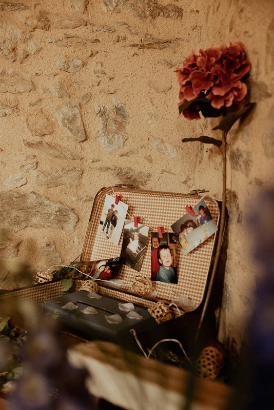 valise vintage decoration mariage