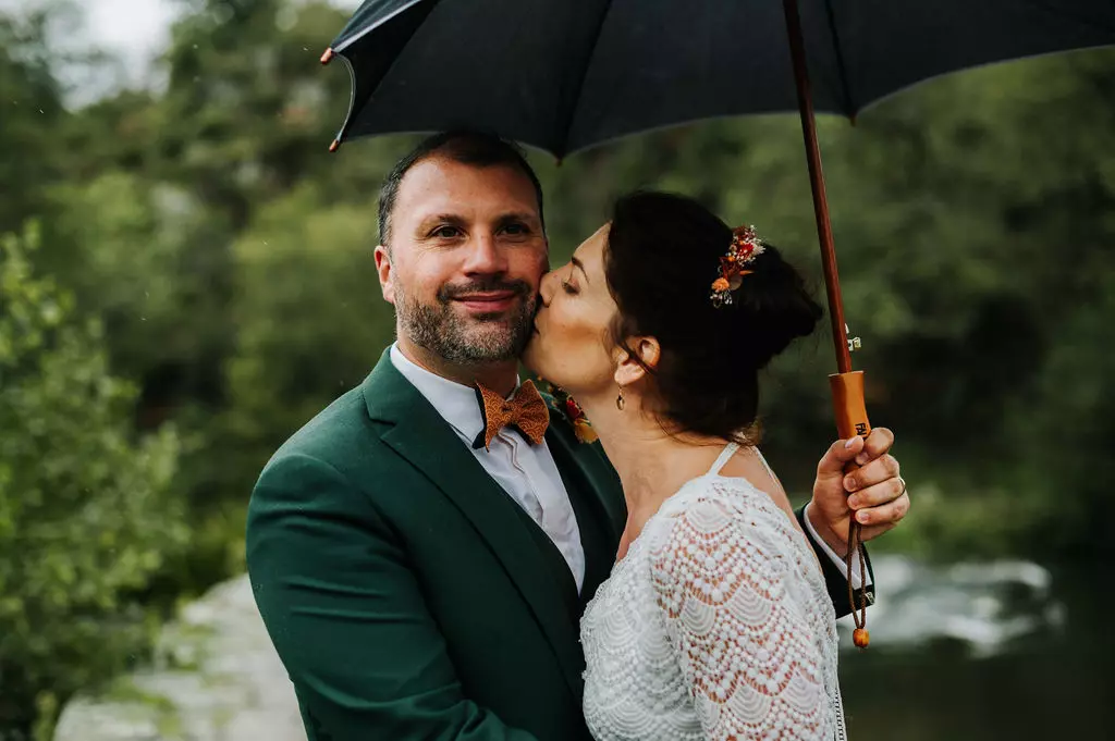 parapluie personnalise mariage pluvieux