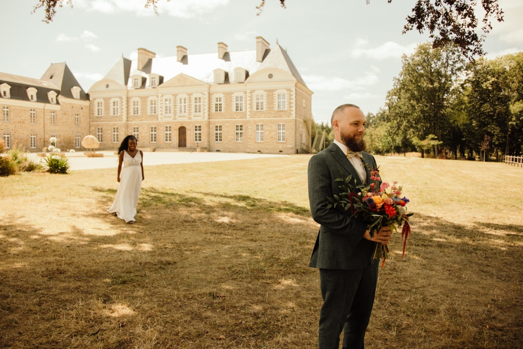 photographe de mariage bretagne first look