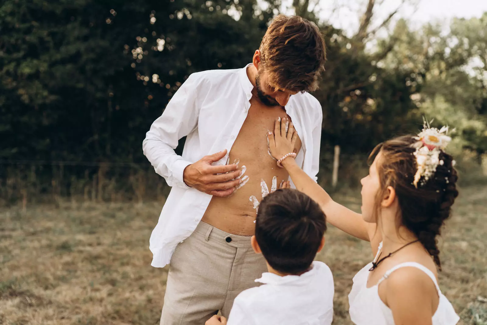 rituel de ceremonie avec les enfants