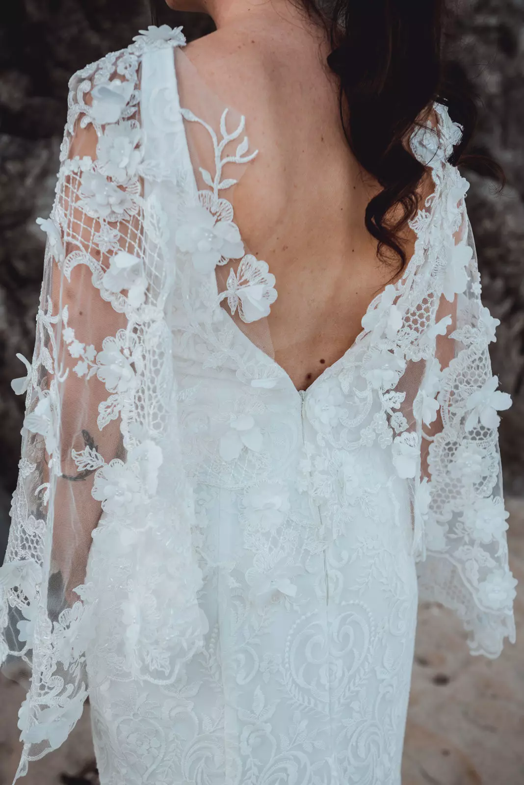 robe de mariee dentelle mariage a la plage