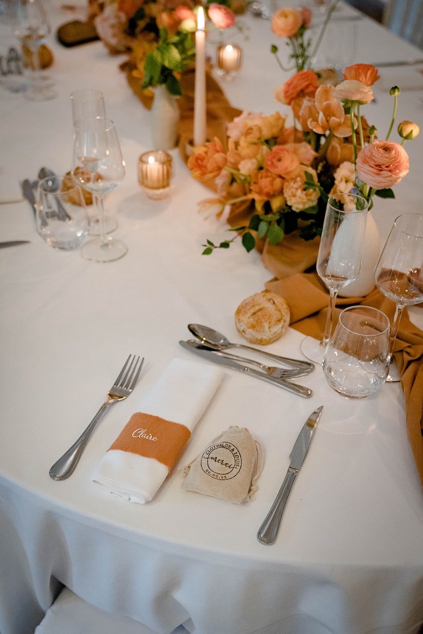 table decoration terracotta mariage automne angers