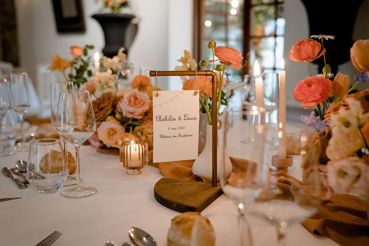 decoration design papeterie table mariage pays de la loire