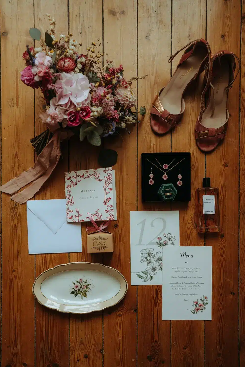 papeterie mariage fleurs séchées mariage sarthe