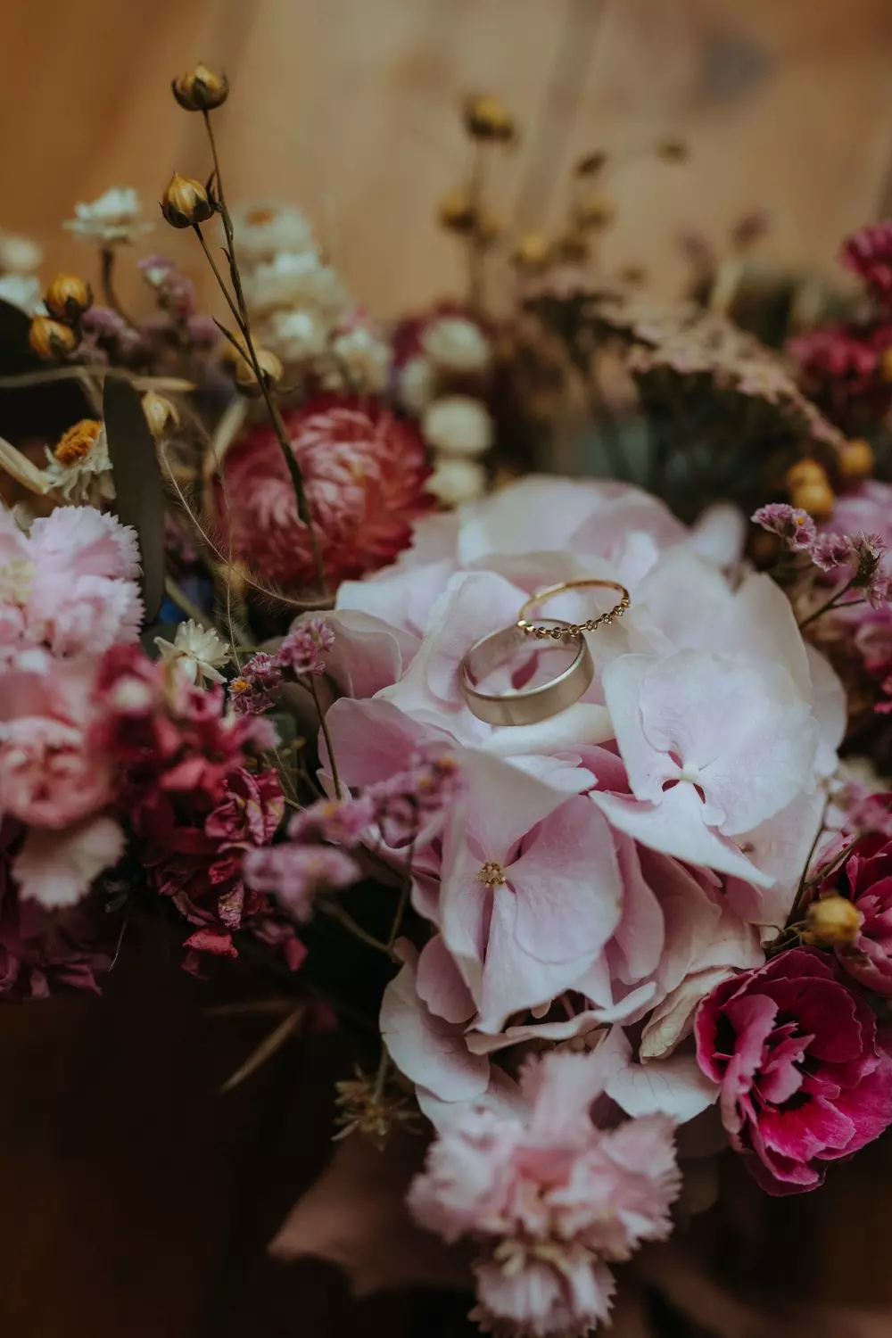 alliances bouquet de mariée mariage sarthe