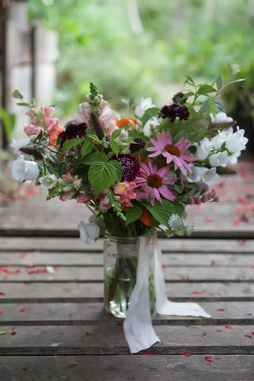 bouquet de mariée ocre orangé eco responsable sarthe