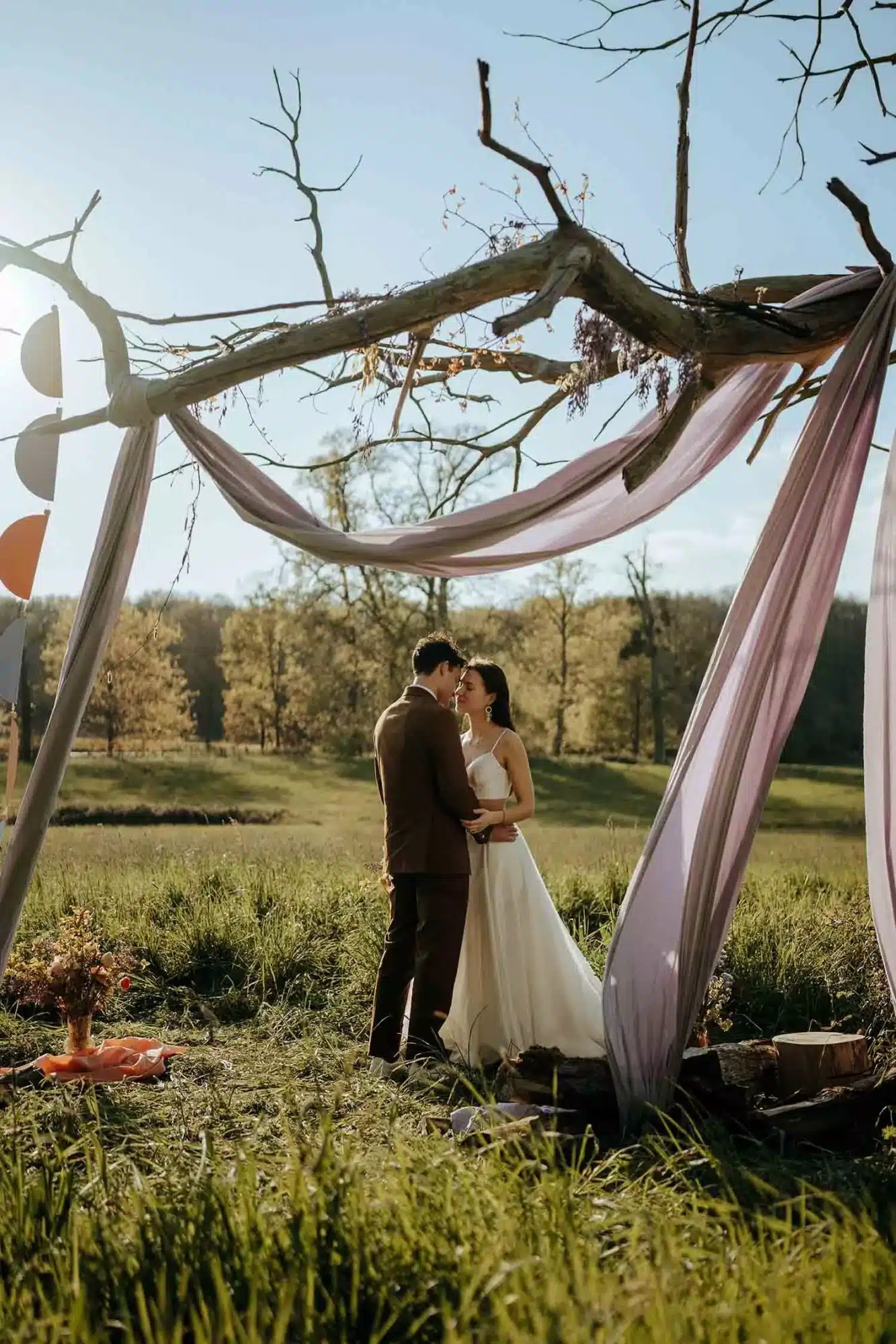 mariage elopement cérémonie laïque nature sarthe