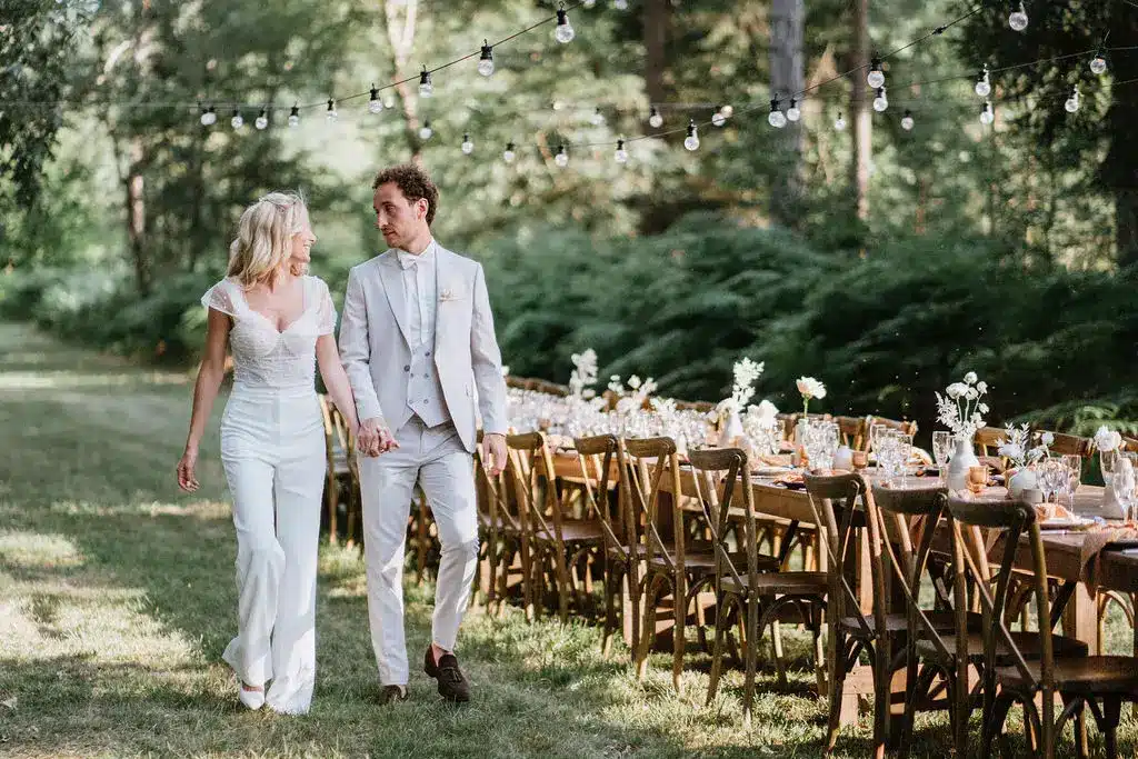 location tables en bois banquet mariage maine et loire