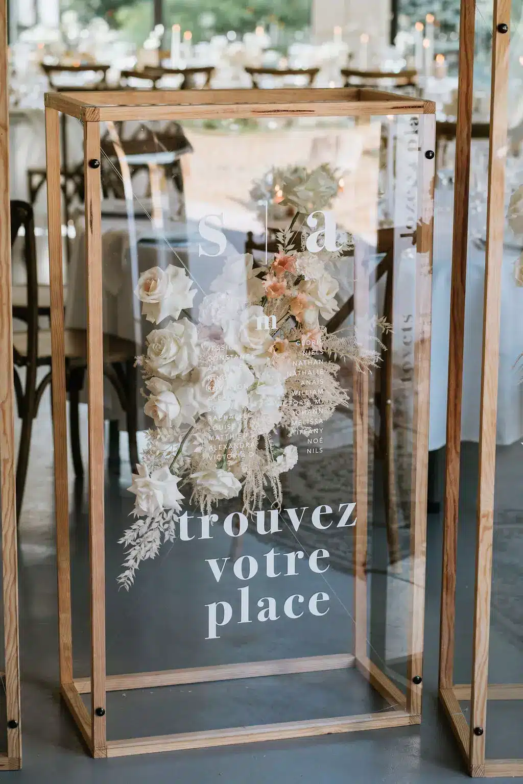 plan de table plexiglas mariage angers