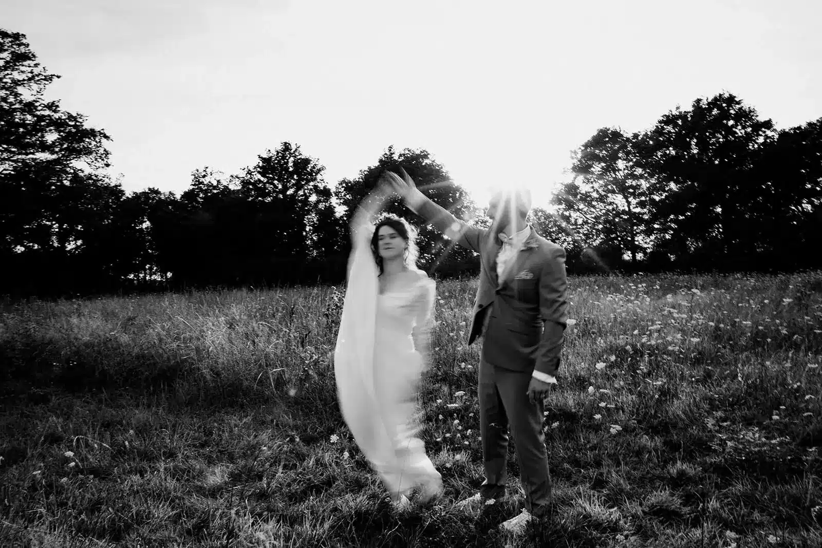 photographe de mariage noir et blanc angers