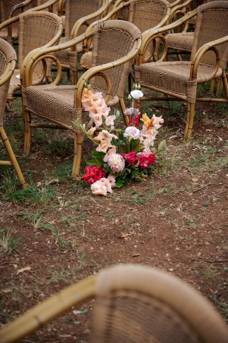 decoration ceremonie mariage fleurs couleurs