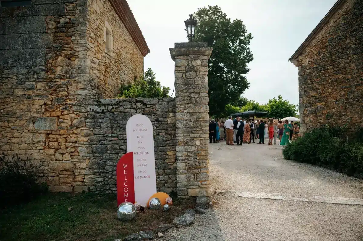 panneau de bienvenue decoration mariage