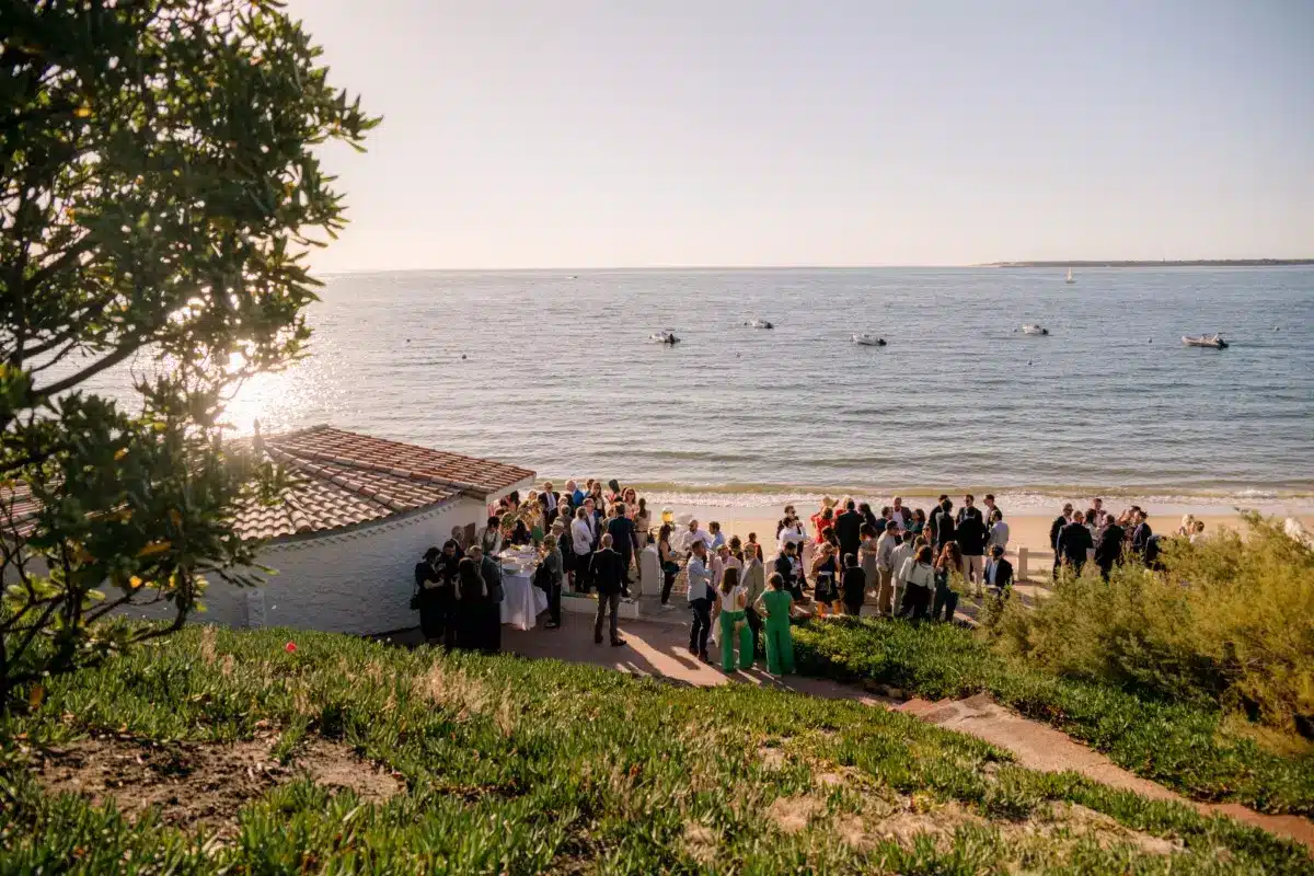 Cocktail mariage vue mer