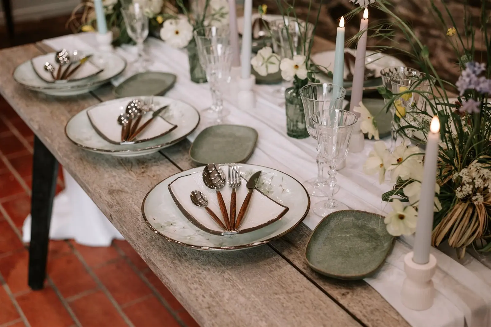 decoration de table mariage champetre chic