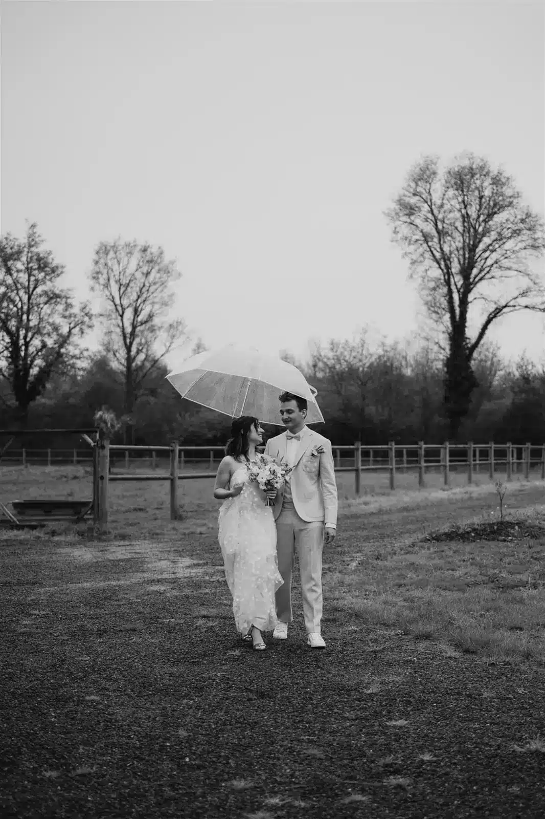 mariage champetre chic sous la pluie
