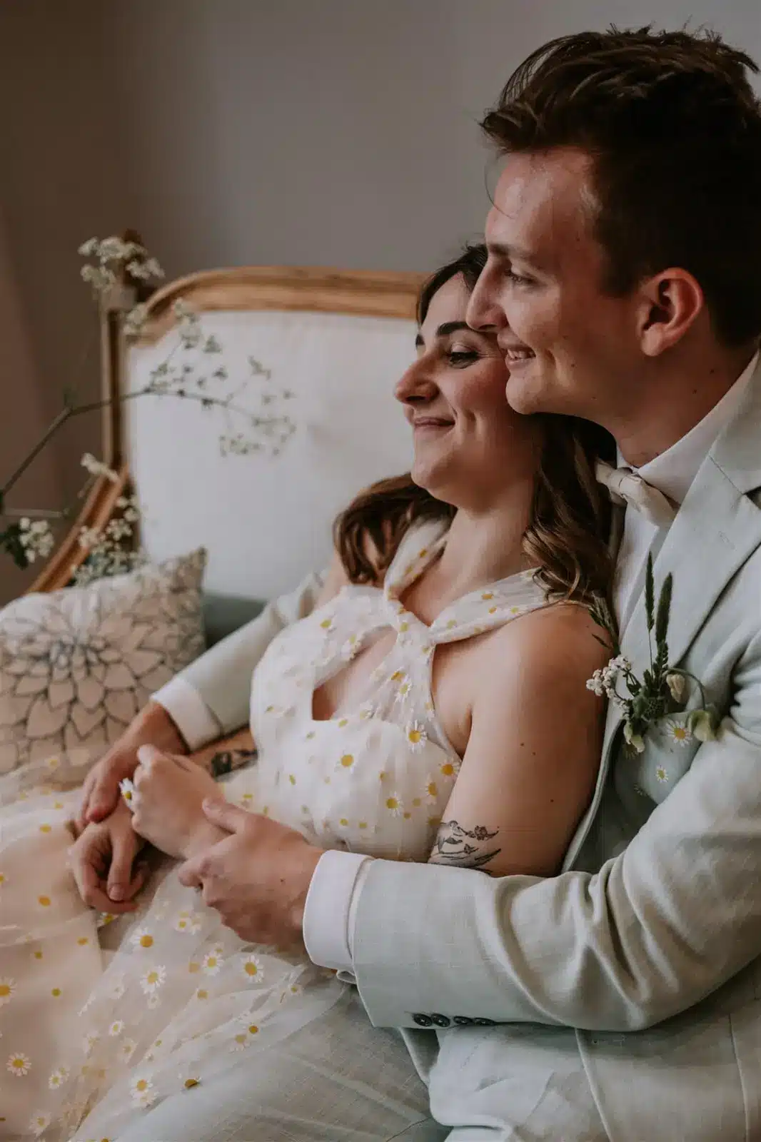 photo de couple mariage champetre