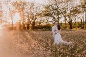 photo de couple mariage champetre