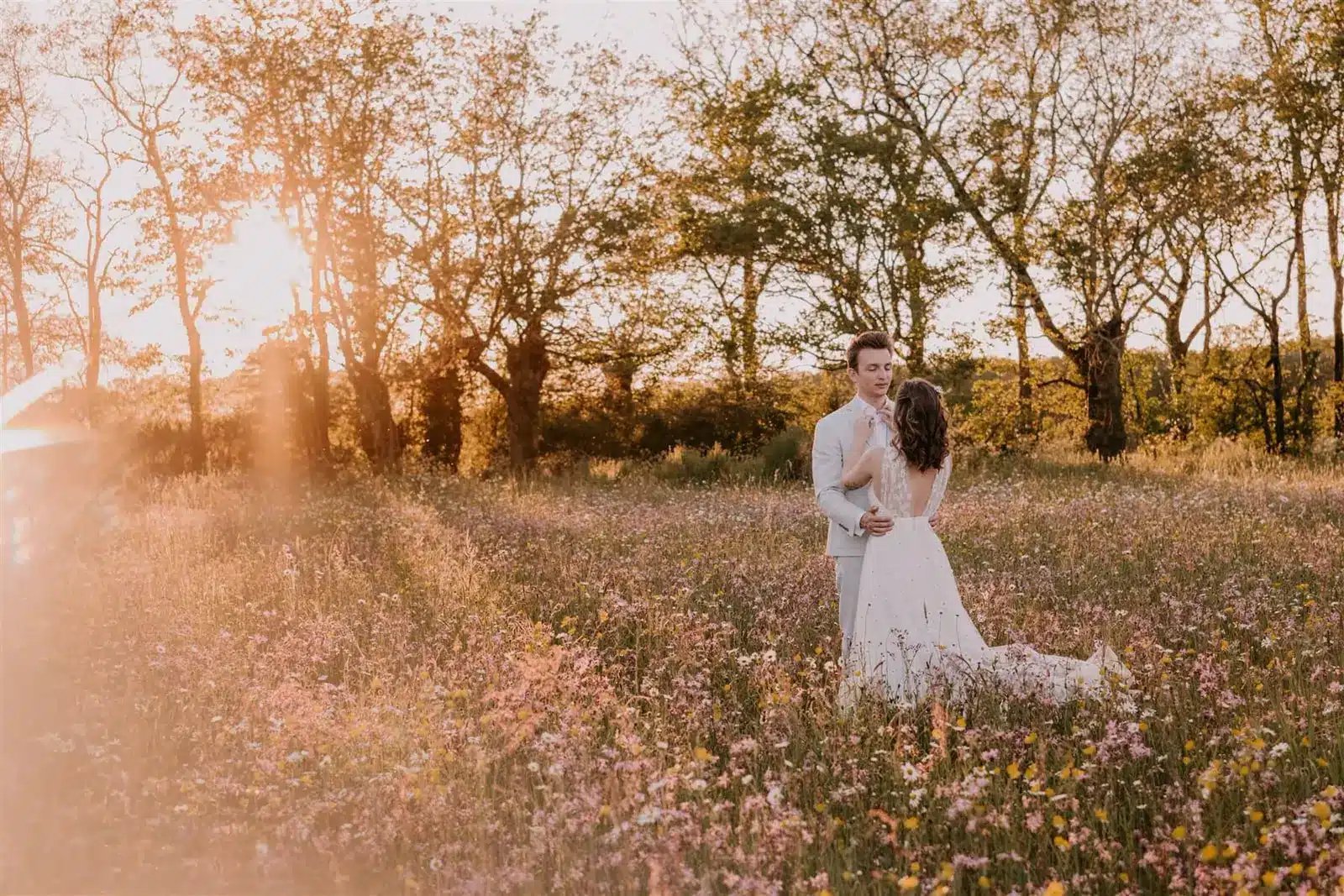 photo de couple mariage champetre
