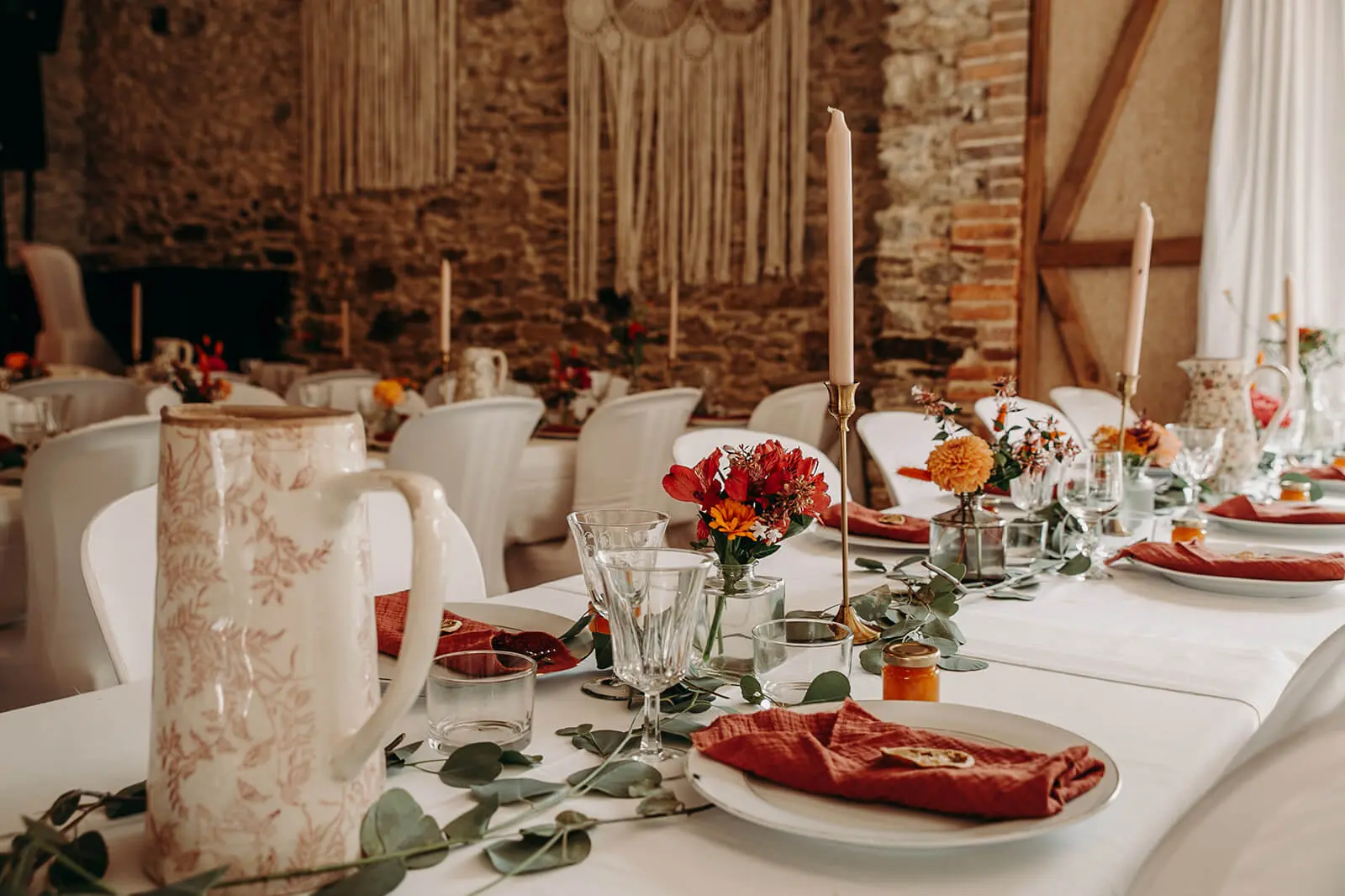 decoration tables terracotta mariage angers
