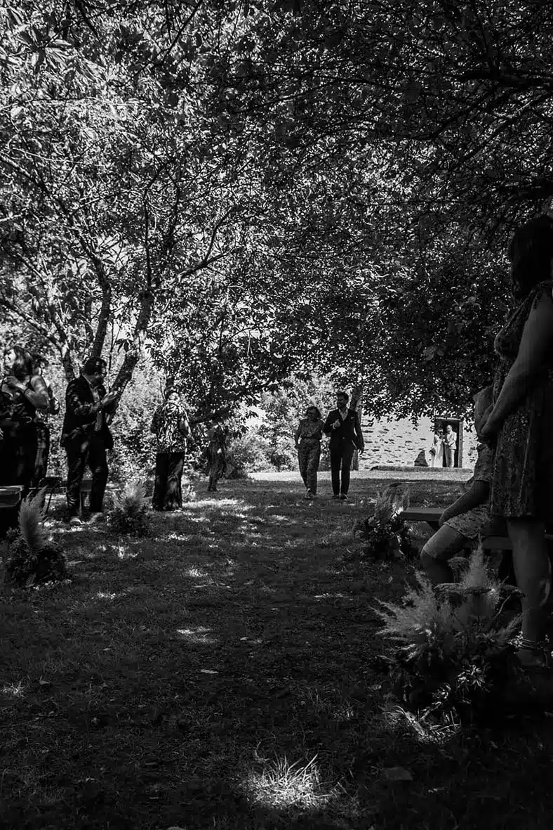 ceremonie nature bancs en bois angers