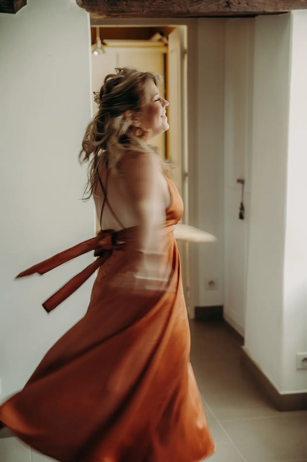 robe longue terracotta invitee angers