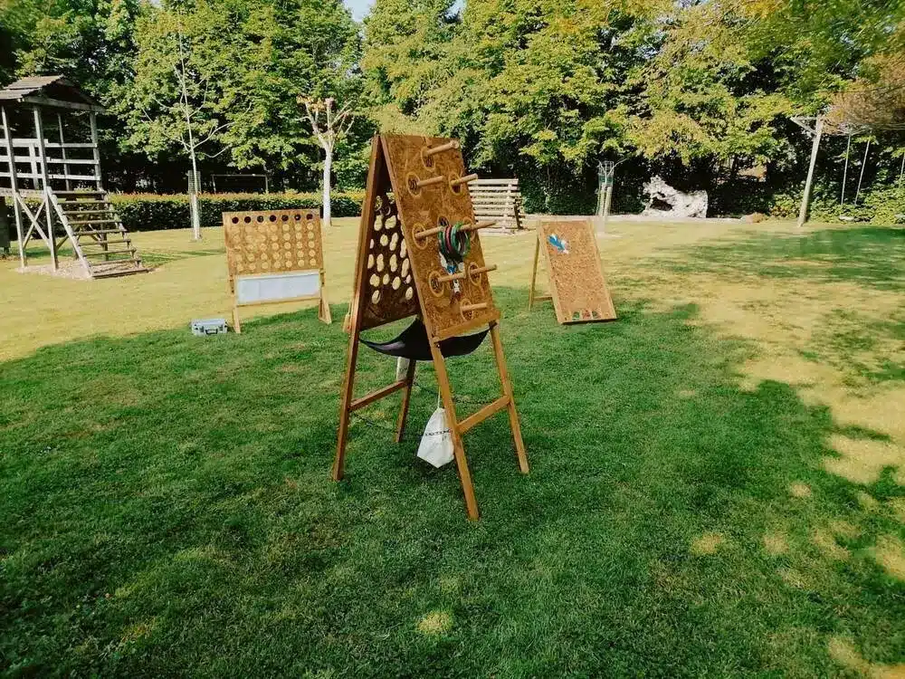 jeux en bois géant anneaux eco responsable mayenne