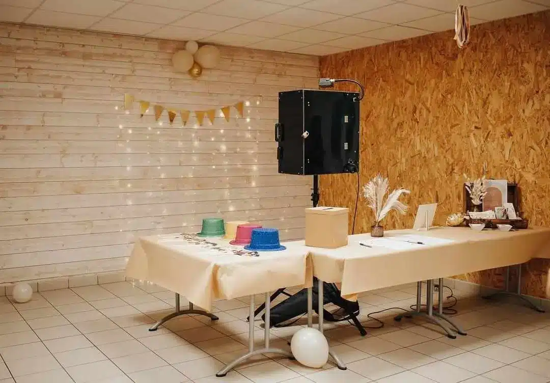 borne à photo mariage en Mayenne