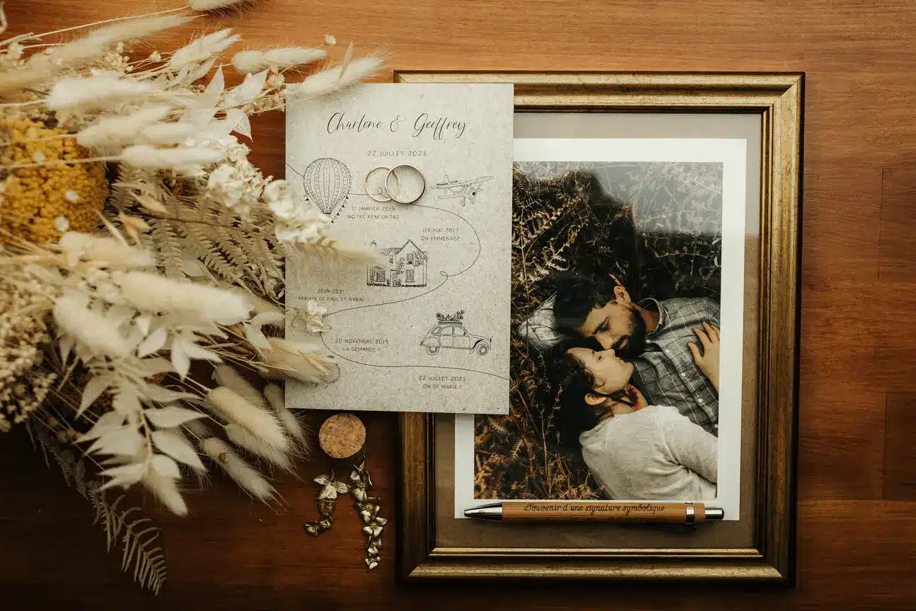 faire part de mariage champetre
