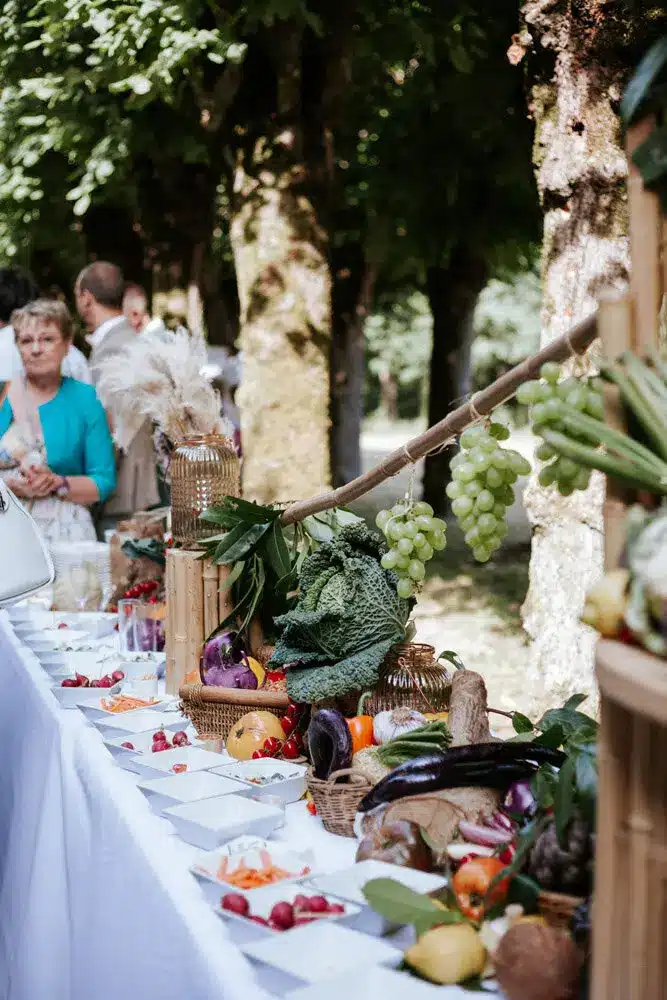 buffet mariage repas végétarien vegan
