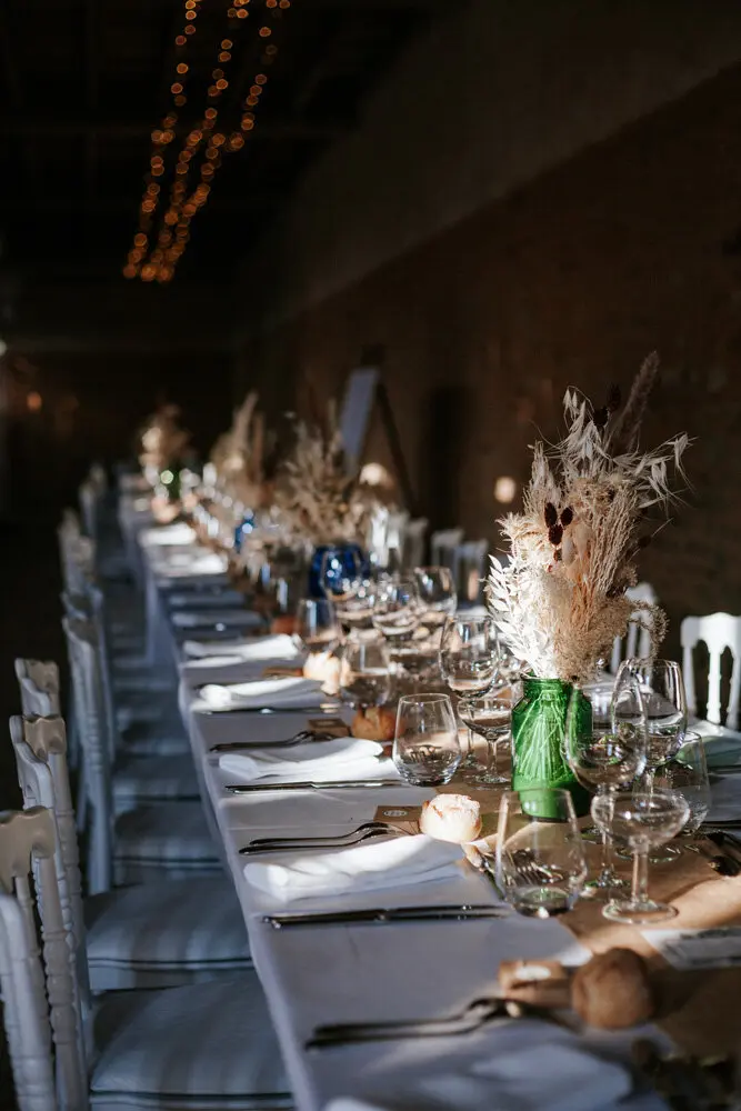 décoration mariage écoresponsable pampas
