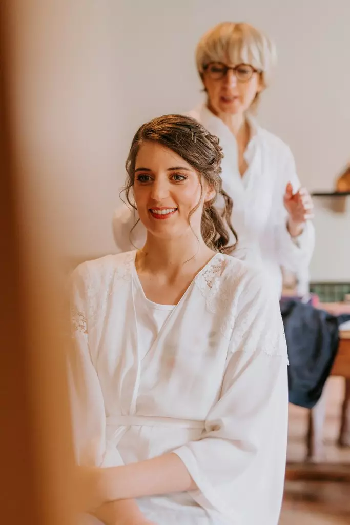 chignon mariage robe maine et loire