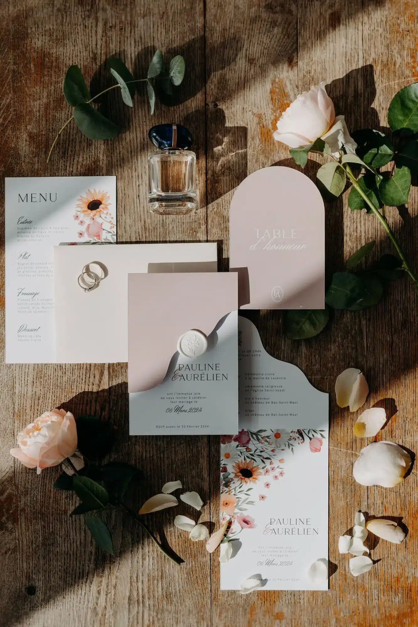 Papeterie Mariage Photographe Flat-Lay