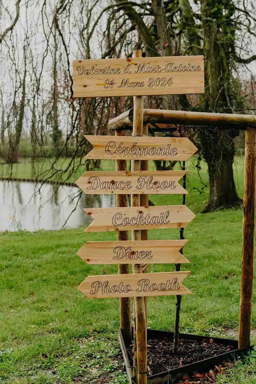 Panneau Mariage DIY Bois