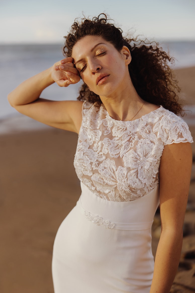 robe de mariée manche courte
